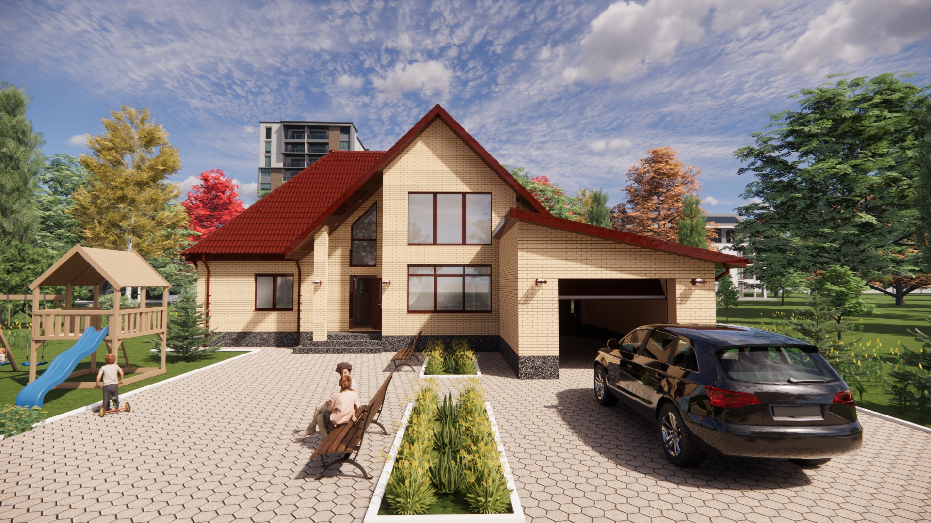 Проект одноэтажного дома с мансардой S=204 м.кв.
#проектдома смотреть онлайн