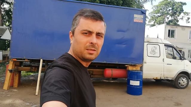 Подготовка к установки МЕТАНА, снятие будки и мойка рамы смотреть онлайн