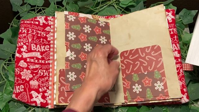 New Christmas Gingerbread Recipe Junk Journal with Washable Removable Fabric Cover смотреть онлайн