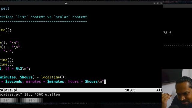Perl Peculiarities: list vs scalar context of expression evaluation смотреть онлайн