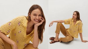 Ажурная шахматка Красивый и простой узор спицами