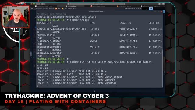 TryHackMe! Advent of Cyber 3 Day 18 Playing With Containers (Cloud) смотреть онлайн