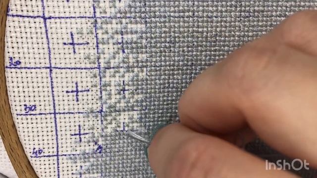 3.Вышивка крестиком / Как вышить фон в многоцветке без границ на пяльцах. #вышивкакрестиком смотреть онлайн