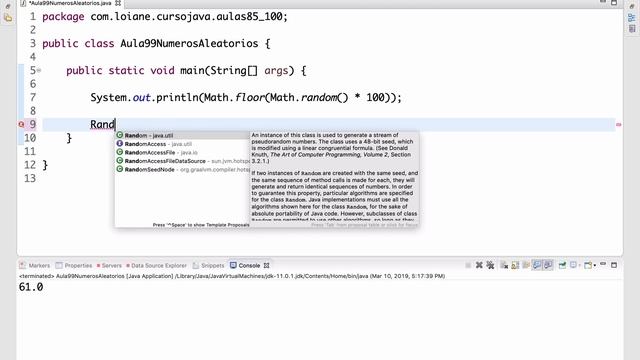 Curso de Java #99: Números Aleatórios (Random) смотреть онлайн