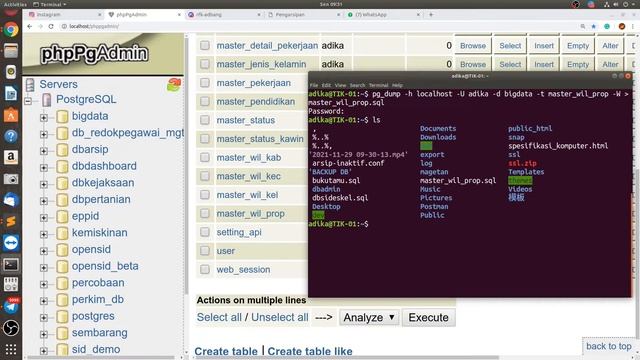 How to export postgresql data using command-line interface, CL смотреть онлайн