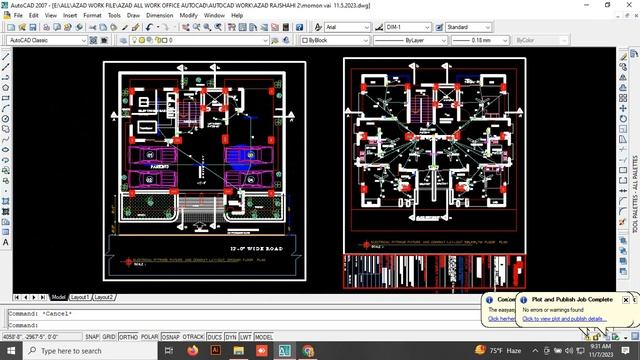 Making a simple floor plan in AutoCAD AzadService.com смотреть онлайн