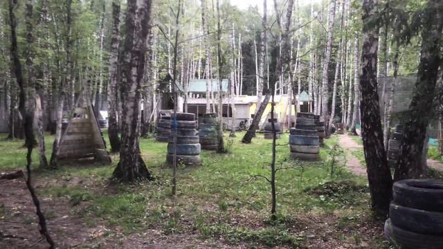 Выпускной на пейнтбольной базе в г. Домодедово. Игра на площадке "Mansion". смотреть онлайн
