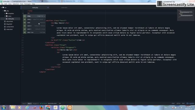 Templating HTML??? - Create HTML templates part2 PHP смотреть онлайн