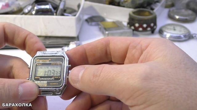 Купил Редкие Часы Montana . Что с ними ? Ставим батарейку и пытаемся запустить смотреть онлайн