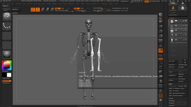 Уроки по ZBrush 4R7. Занятие 6. Subtool смотреть онлайн