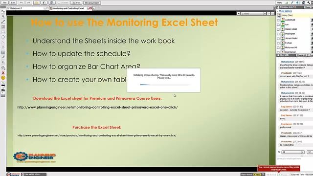 Monitoring and Controlling Excel Sheet, From Primavera to Excel смотреть онлайн