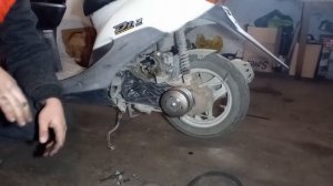 Если не возвращается кикстартер (ножка) honda dio