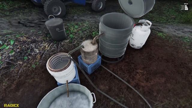 PAINTING THE VEHICLE - TEST OF NEW TIRES IN THE MUD - Junkyard Truck #10 | Radex смотреть онлайн