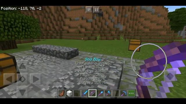 How to be a GOD in Minecraft Pe | God Weapons & Armor смотреть онлайн