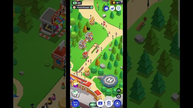Idle Theme Park Tycoon - Recreation Game Walkthrough Gameplay Part 1 ( Android, iOS ) смотреть онлайн