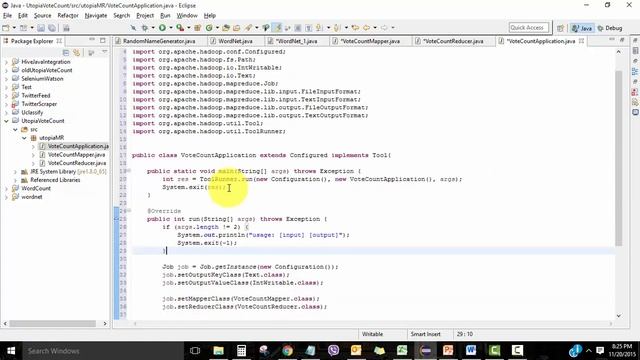 Map Reduce example in Java using Hortonworks hadoop sandbox смотреть онлайн
