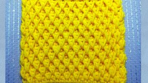 Узор "пчелиные соты" крючком