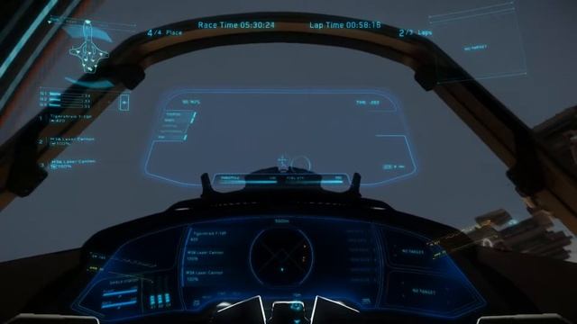 Star Citizen -Arena Commander (тренинг трасса-№1) первая радость смотреть онлайн