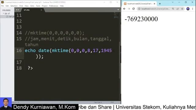 Belajar Function di Dalam PHP || Kuliah Online 2022 смотреть онлайн