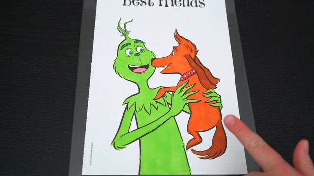 Coloring The Grinch Christmas Coloring Pages | Santa Grinch, Max & Young Grinch | Markers