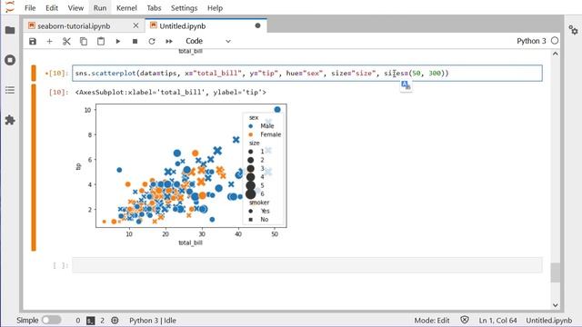 Seaborn #2 || Scatter Plots - بالعربي || الرسم البياني في البايثون смотреть онлайн