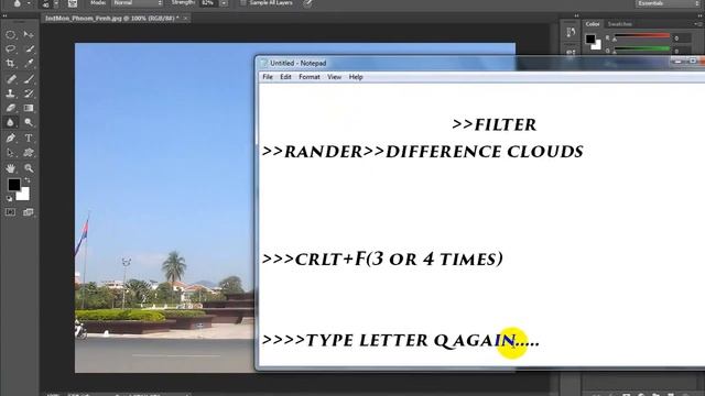 how to make clouds in adobe Photoshop CC смотреть онлайн