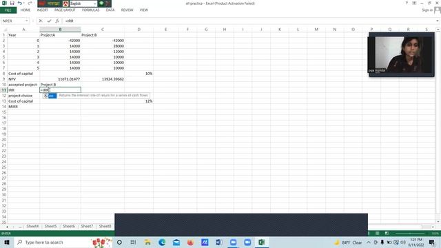 How to calculate NPV, IRR and MIRR смотреть онлайн