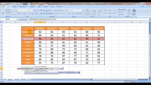 Index And Match 8 Sum A Row based On A Condition English смотреть онлайн