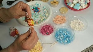 Цветы из маршмеллоу. Как сделать ромашки,маргаритки,цинию!