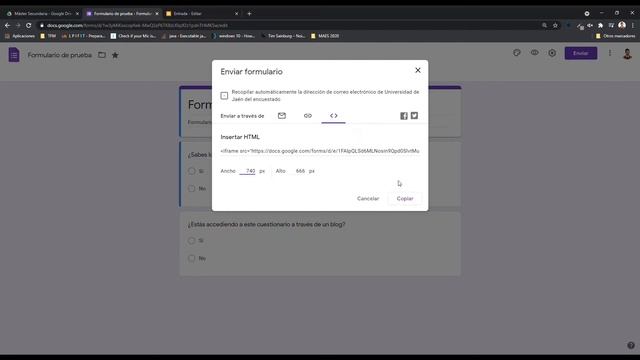 Insertar formulario con iframe смотреть онлайн
