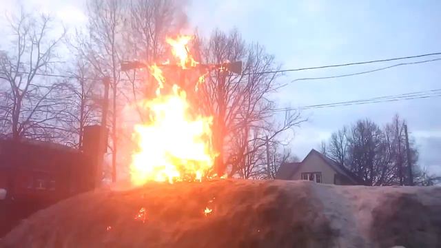 Сжигание масленицы в Тучково смотреть онлайн