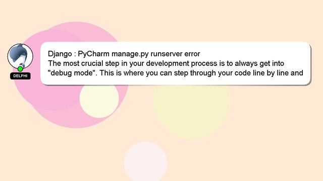 Django : PyCharm manage.py runserver error смотреть онлайн