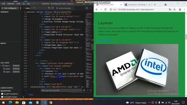//Web_Sederhana Menggunakan Visual Studio Code Dengan Bantuan Bootstrap// смотреть онлайн