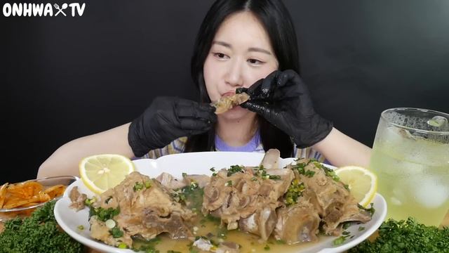 산더미 고기?태국요리 랭쎕 먹방?태국식 돼지등뼈찜 Thai Food 