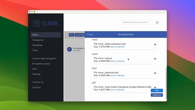 1LimX PC app Decrypt and Preview encrypted video, audio, spreadsheet, pdf, html, javascript files смотреть онлайн