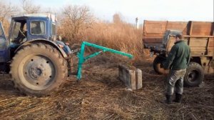 подъемник в работе  на Т40