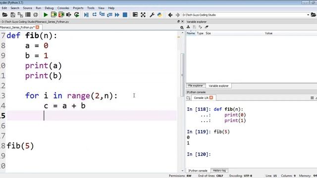 #32 Python Tutorial for Beginners | Fibonacci Sequence | How to Write Fibonacci Series in Python смотреть онлайн
