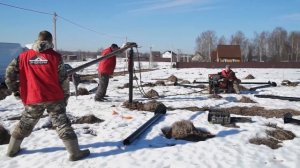 Правильная разметка фундамента на винтовых сваях