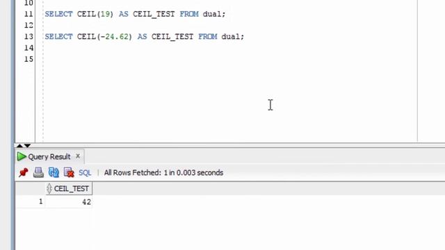 Oracle CEIL Function смотреть онлайн