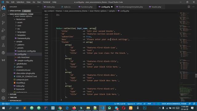 113 Redux Framework Front Page Features Section | woocommerce theme development bangla tutorial смотреть онлайн