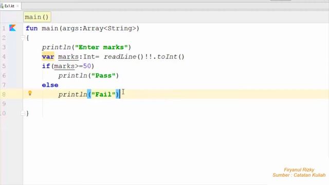 PART 5 : IF, ELSE dan WHEN KOTLIN смотреть онлайн