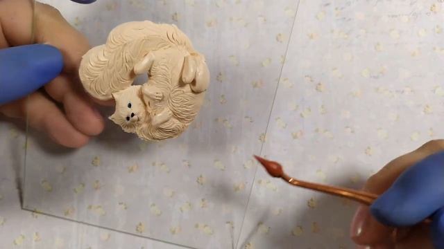 Мастер-класс: Котик из полимерной глины FIMO/polymer clay tutorial смотреть онлайн