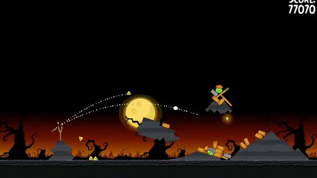 Trick or Treat 3-13 | Score 117080 | Angry Birds Seasons смотреть онлайн