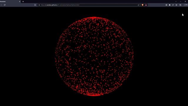Particle Sphere Animation using HTML5 Canvas and JavaScript смотреть онлайн