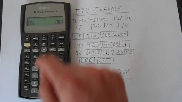 TI BA ii Plus IRR Function смотреть онлайн