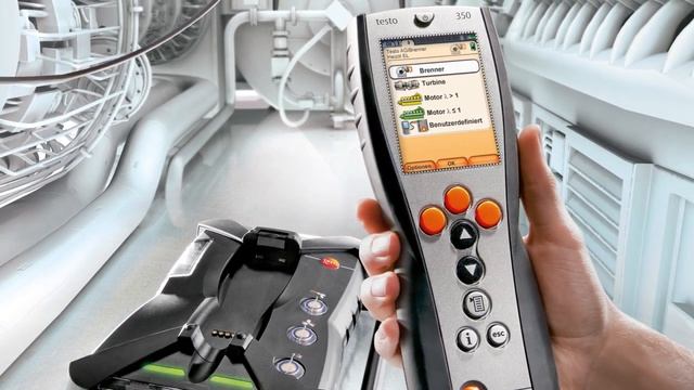 Análise de gases de combustão com testo 340 e testo 350. смотреть онлайн