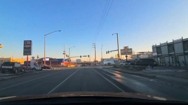 Travel on city streets.USA. Alaska. Anchorage 2020.Путешествие по улицам города.(1)