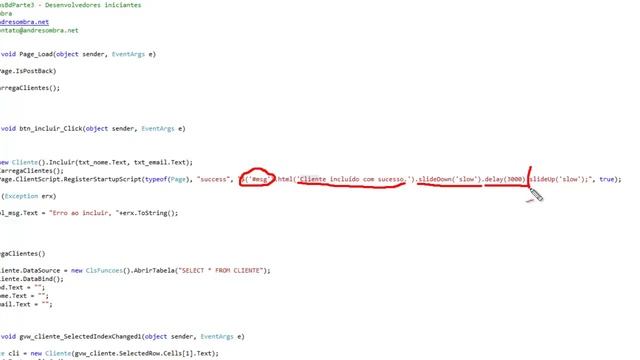 Visual Studio WebForms C# JQuery e CSS - PARTE 8 смотреть онлайн