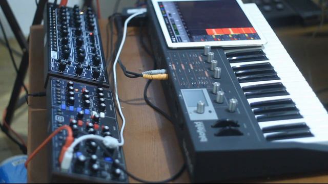 Behringer Pro-1 & Model D w/Korg Gadget iOS (Electro/Industrial Sequence) смотреть онлайн