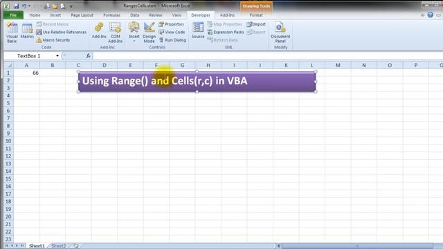 Excel VBA Range/Cell Reference